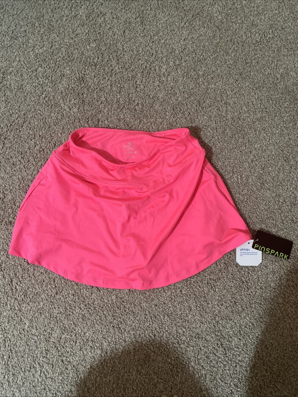NWT PINSPARK Active Women’s Pink Athletic Pull-On Stretch Skort S Tennis Golf